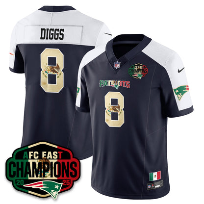 NE Mexico AFC East Division Champions Vapor Limited Jersey - Stitched