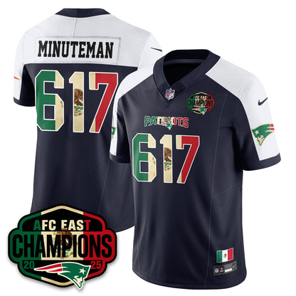 NE Mexico AFC East Division Champions Vapor Limited Jersey - Stitched