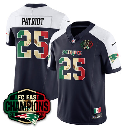 NE Mexico AFC East Division Champions Vapor Limited Jersey - Stitched