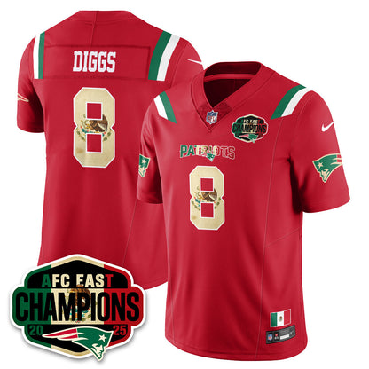 NE Mexico AFC East Division Champions Vapor Limited Jersey - Stitched