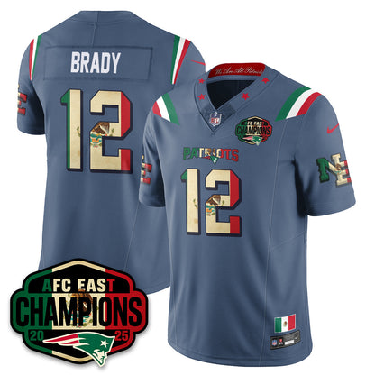 NE Mexico AFC East Division Champions Vapor Limited Jersey - Stitched