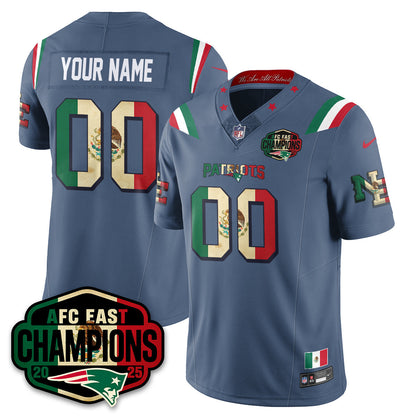 NE Mexico AFC East Division Champions Vapor Limited Jersey - Stitched