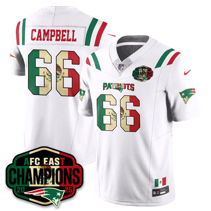NE Mexico AFC East Division Champions Vapor Limited Jersey - Stitched