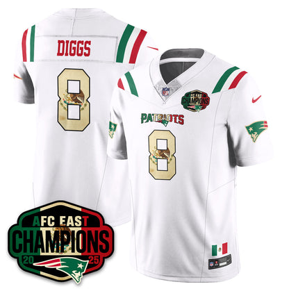 NE Mexico AFC East Division Champions Vapor Limited Jersey - Stitched