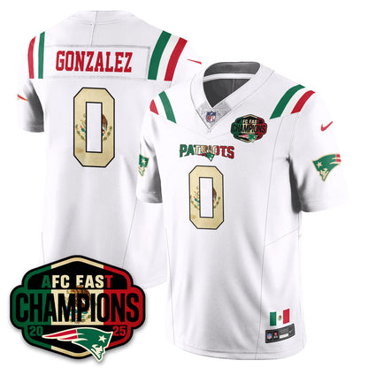 NE Mexico AFC East Division Champions Vapor Limited Jersey - Stitched