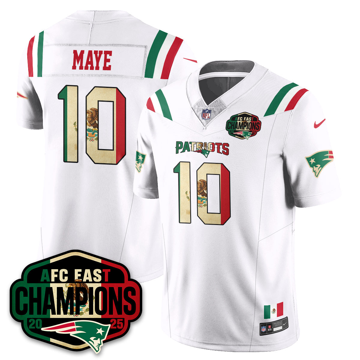 NE Mexico AFC East Division Champions Vapor Limited Jersey - Stitched