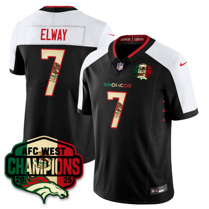 DEN Mexico AFC West Division Champions Vapor Limited Jersey - Stitched