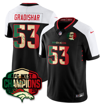 DEN Mexico AFC West Division Champions Vapor Limited Jersey - Stitched