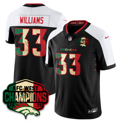 DEN Mexico AFC West Division Champions Vapor Limited Jersey - Stitched