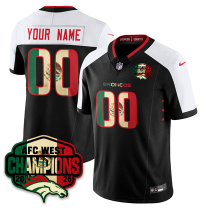 DEN Mexico AFC West Division Champions Vapor Limited Jersey - Stitched
