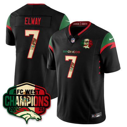 DEN Mexico AFC West Division Champions Vapor Limited Jersey - Stitched