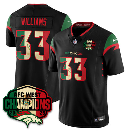 DEN Mexico AFC West Division Champions Vapor Limited Jersey - Stitched