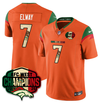 DEN Mexico AFC West Division Champions Vapor Limited Jersey - Stitched