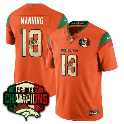 DEN Mexico AFC West Division Champions Vapor Limited Jersey - Stitched