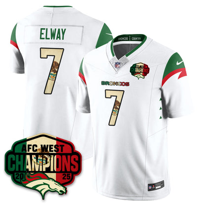 DEN Mexico AFC West Division Champions Vapor Limited Jersey - Stitched