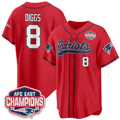 NE AFC East Division Champions Vapor Limited Baseball Jersey - Stitched