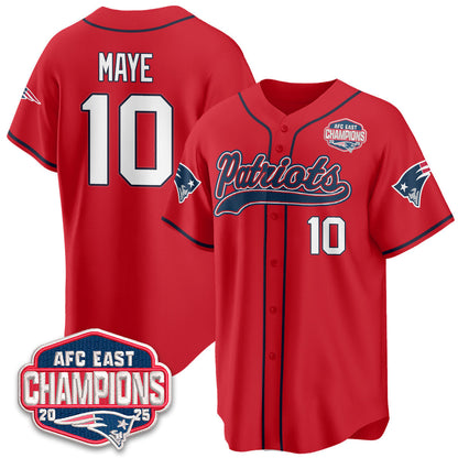 NE AFC East Division Champions Vapor Limited Baseball Jersey - Stitched