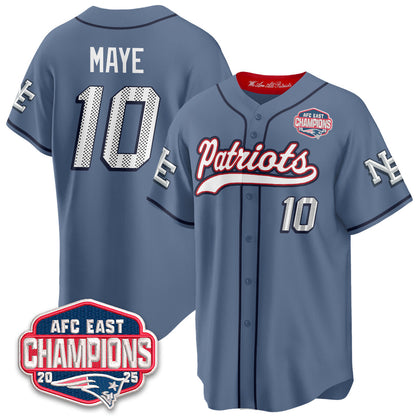 NE AFC East Division Champions Vapor Limited Baseball Jersey - Stitched