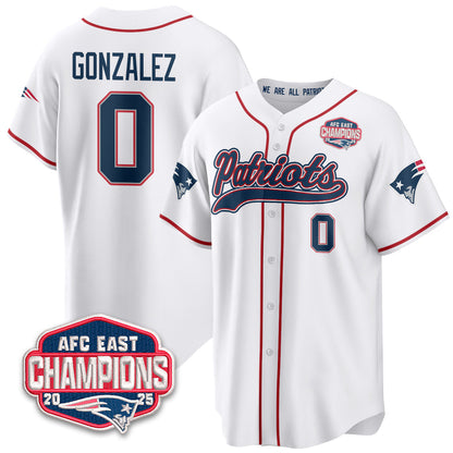 NE AFC East Division Champions Vapor Limited Baseball Jersey - Stitched