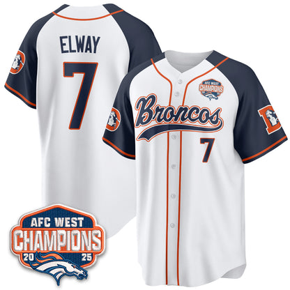 DEN AFC West Division Champions Vapor Limited Baseball Jersey - Stitched