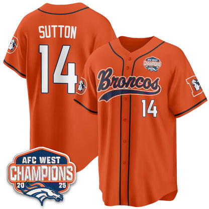 DEN AFC West Division Champions Vapor Limited Baseball Jersey - Stitched