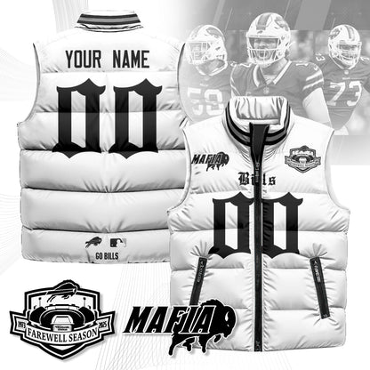 Custom BUF Gothic Farewell Highmark Unisex Puffer Vest