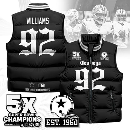 DAL Gothic 5-Time Champions Unisex Puffer Vest