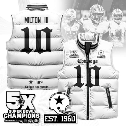 DAL Gothic 5-Time Champions Unisex Puffer Vest
