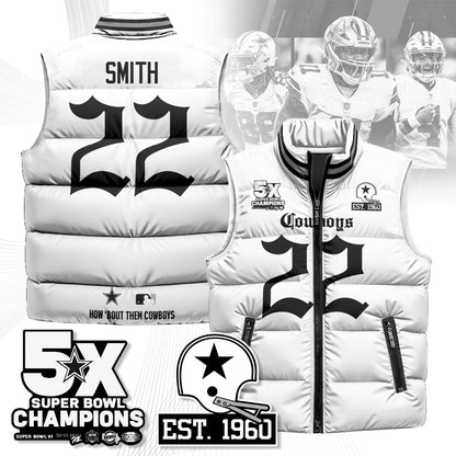 DAL Gothic 5-Time Champions Unisex Puffer Vest