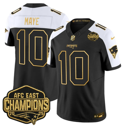 NE 2025 AFC East Champions Gold Vapor Limited Jersey - Stitched
