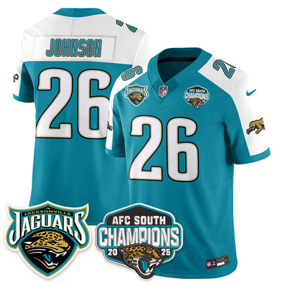 DET AFC South Division Champions Vapor Limited Throwback Jersey - Stitched