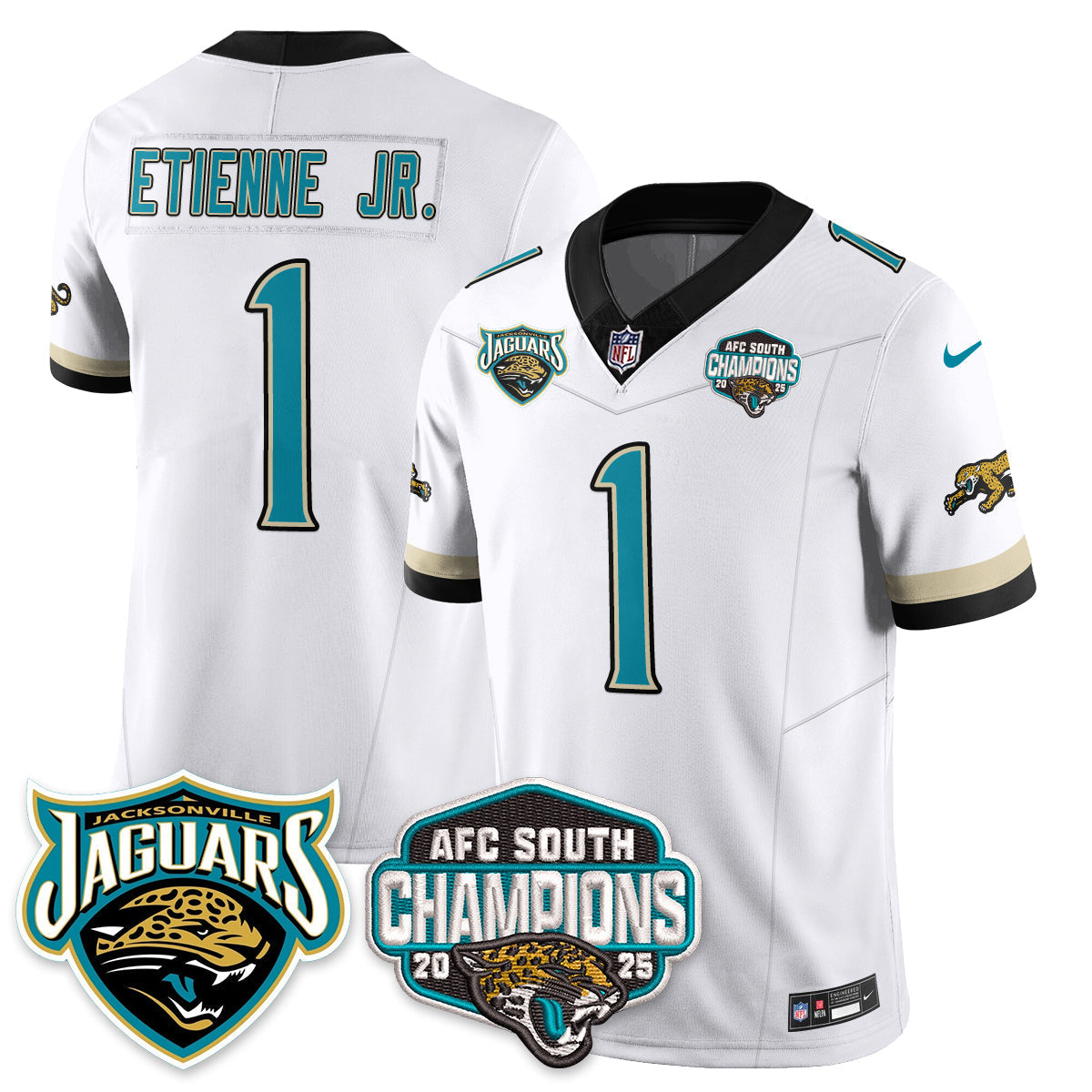 DET AFC South Division Champions Vapor Limited Throwback Jersey - Stitched