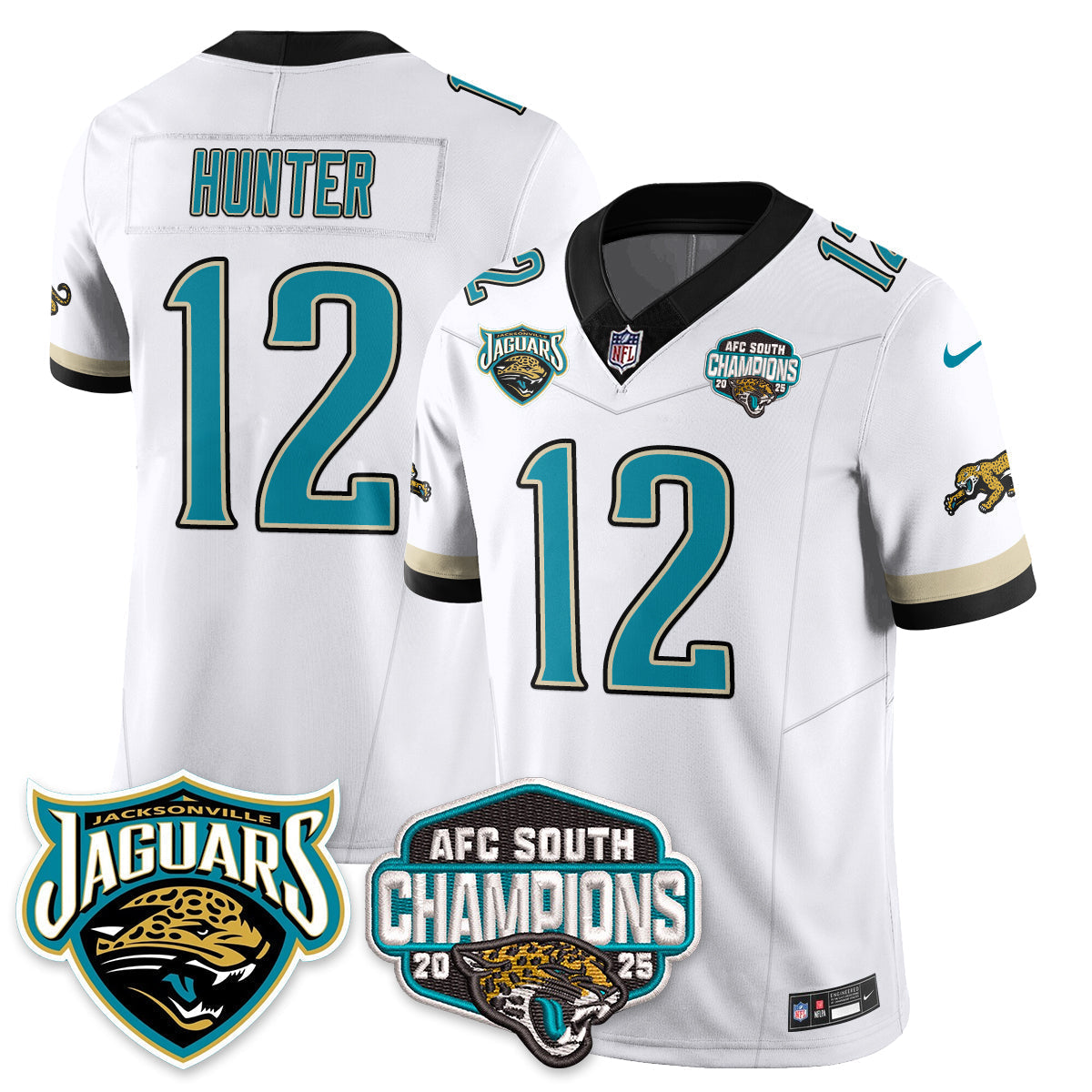 DET AFC South Division Champions Vapor Limited Throwback Jersey - Stitched