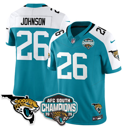 DET AFC South Division Champions Vapor Limited Jersey - Stitched
