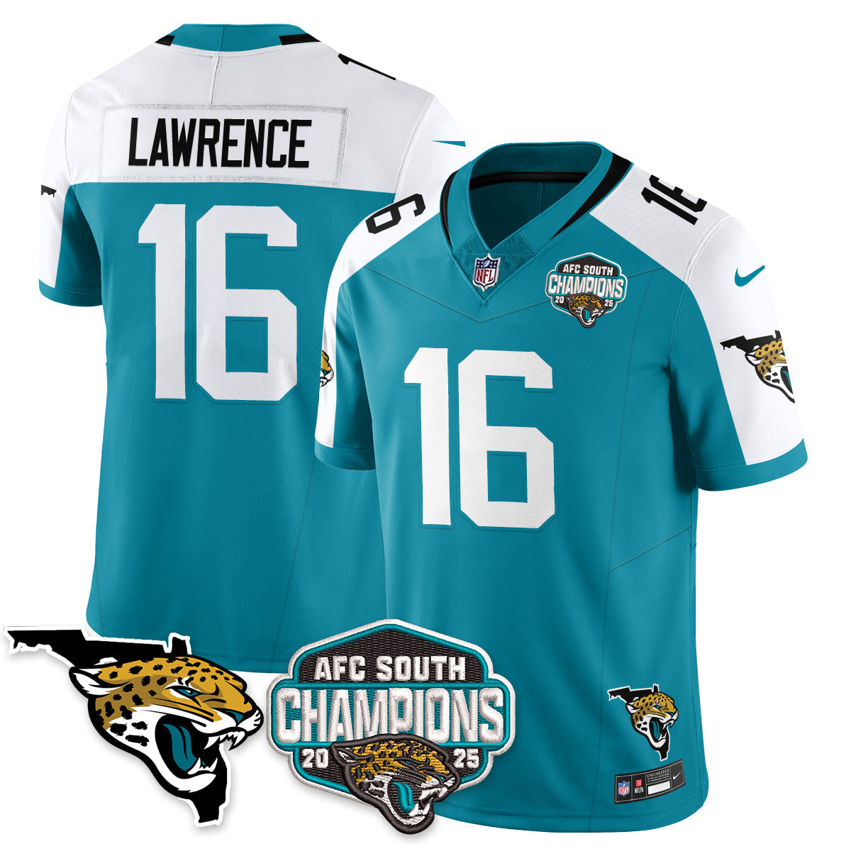 DET AFC South Division Champions Vapor Limited Jersey - Stitched