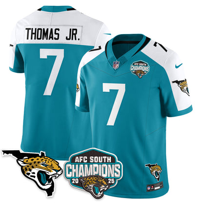 DET AFC South Division Champions Vapor Limited Jersey - Stitched