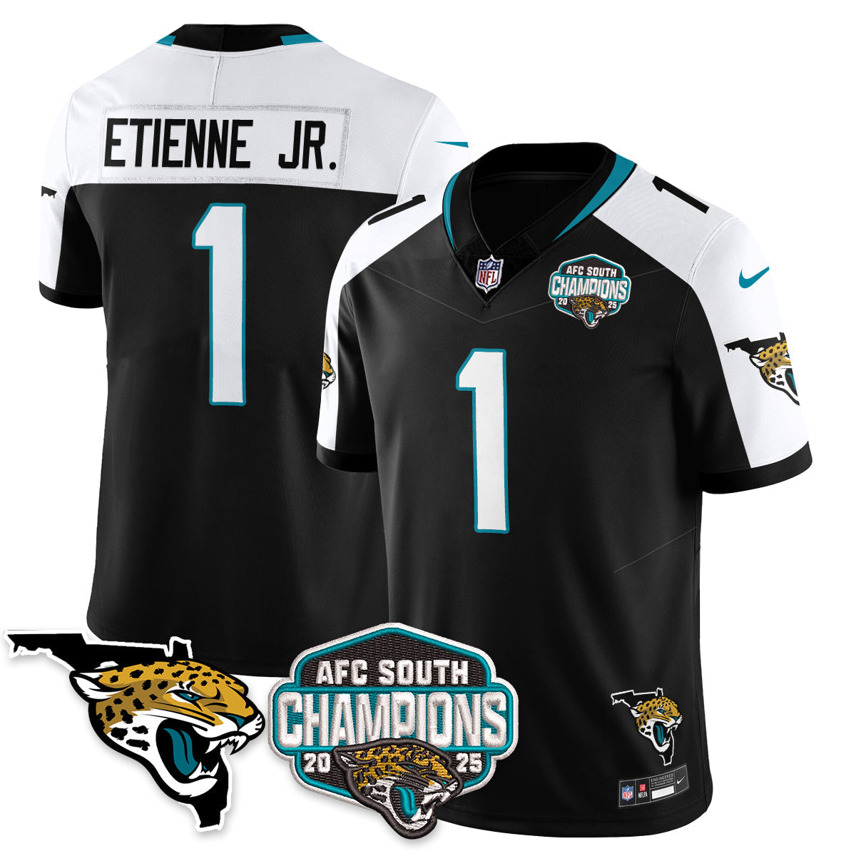 DET AFC South Division Champions Vapor Limited Jersey - Stitched