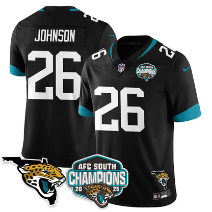 DET AFC South Division Champions Vapor Limited Jersey - Stitched