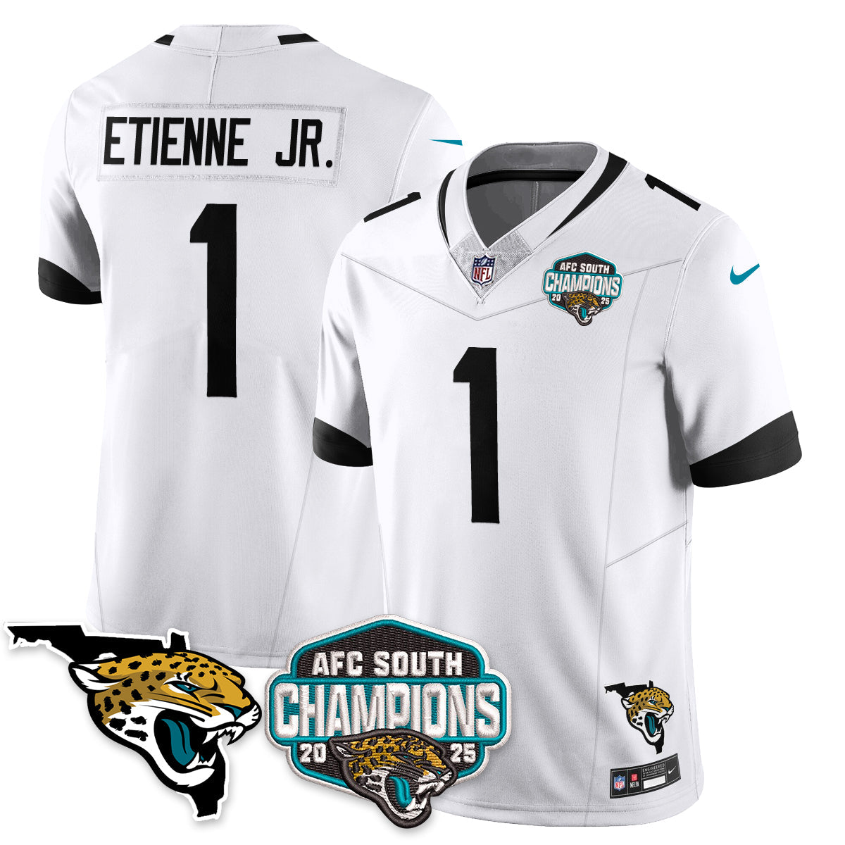 DET AFC South Division Champions Vapor Limited Jersey - Stitched
