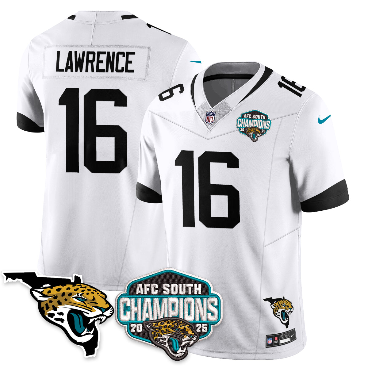 DET AFC South Division Champions Vapor Limited Jersey - Stitched