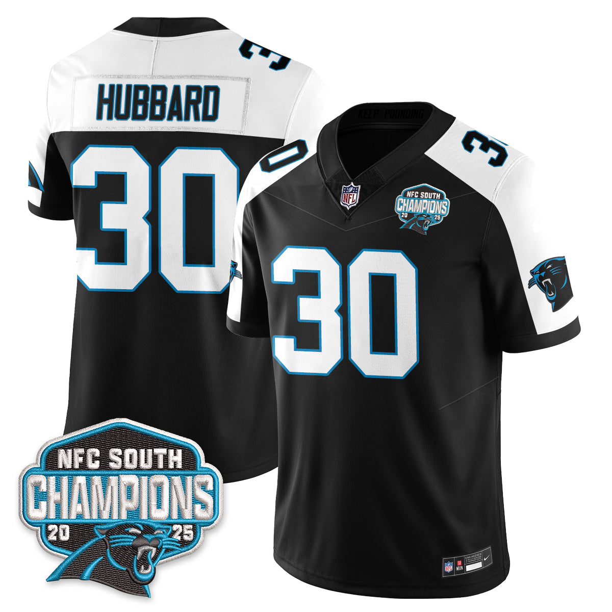 CAR NFC South Division Champions Vapor Limited Jersey n1 - Stitched