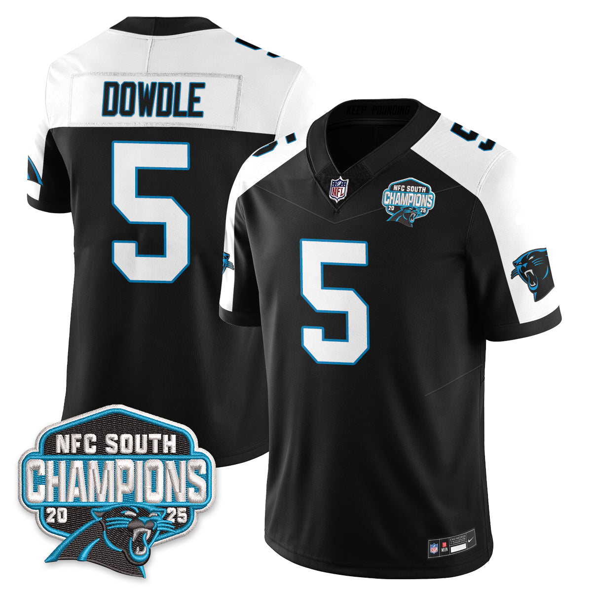 CAR NFC South Division Champions Vapor Limited Jersey - Stitched