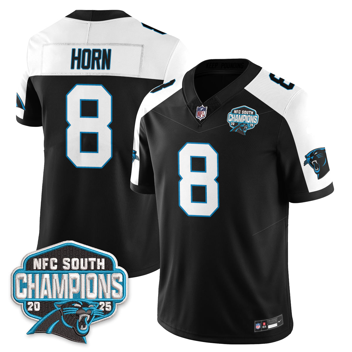 CAR NFC South Division Champions Vapor Limited Jersey - Stitched