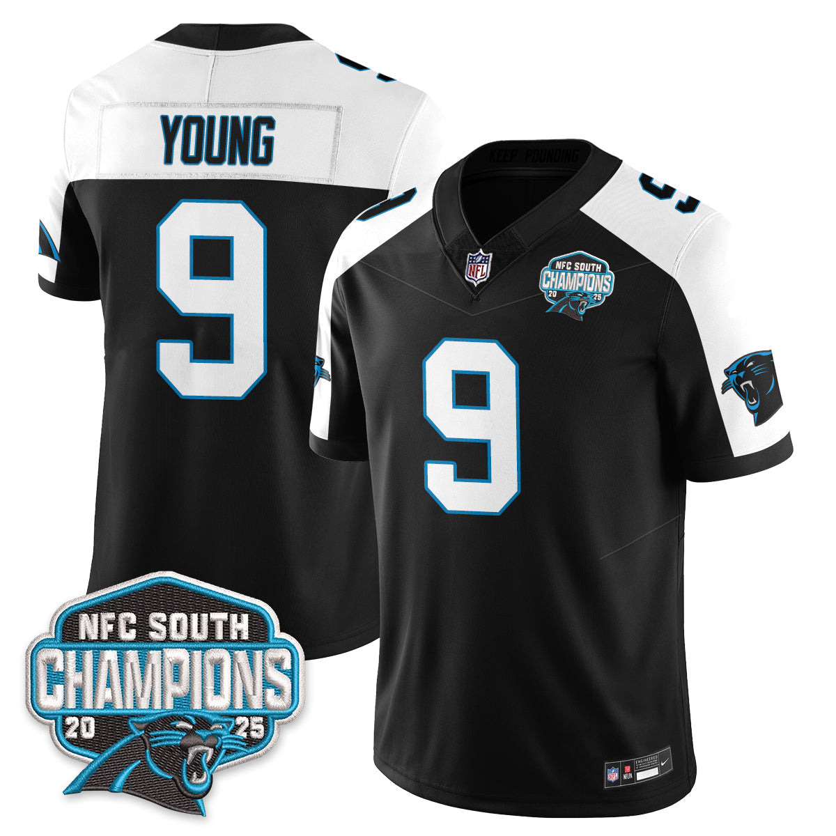 CAR NFC South Division Champions Vapor Limited Jersey - Stitched