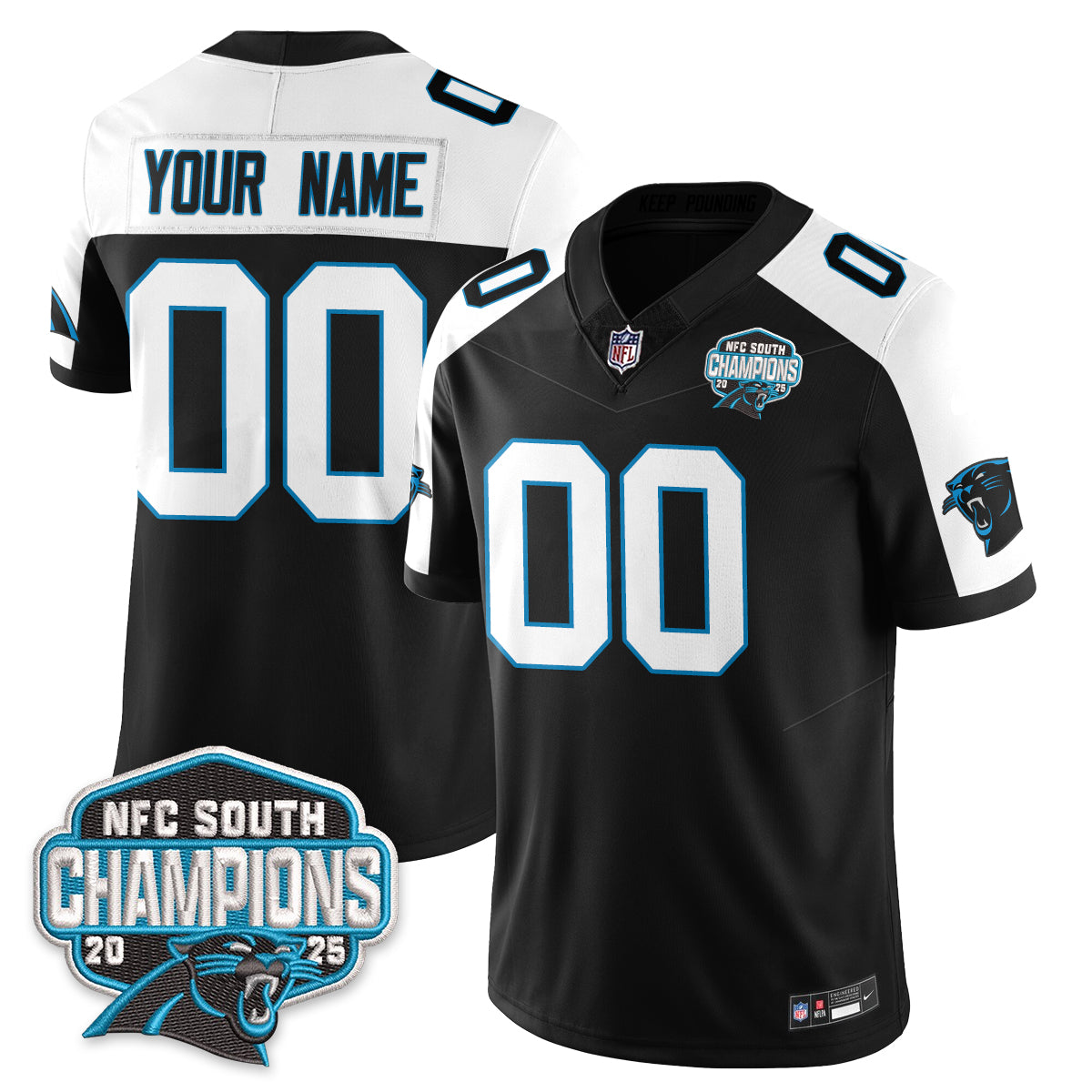 CAR NFC South Division Champions Vapor Limited Jersey - Stitched