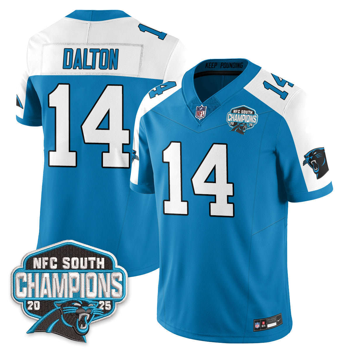 CAR NFC South Division Champions Vapor Limited Jersey n1 - Stitched