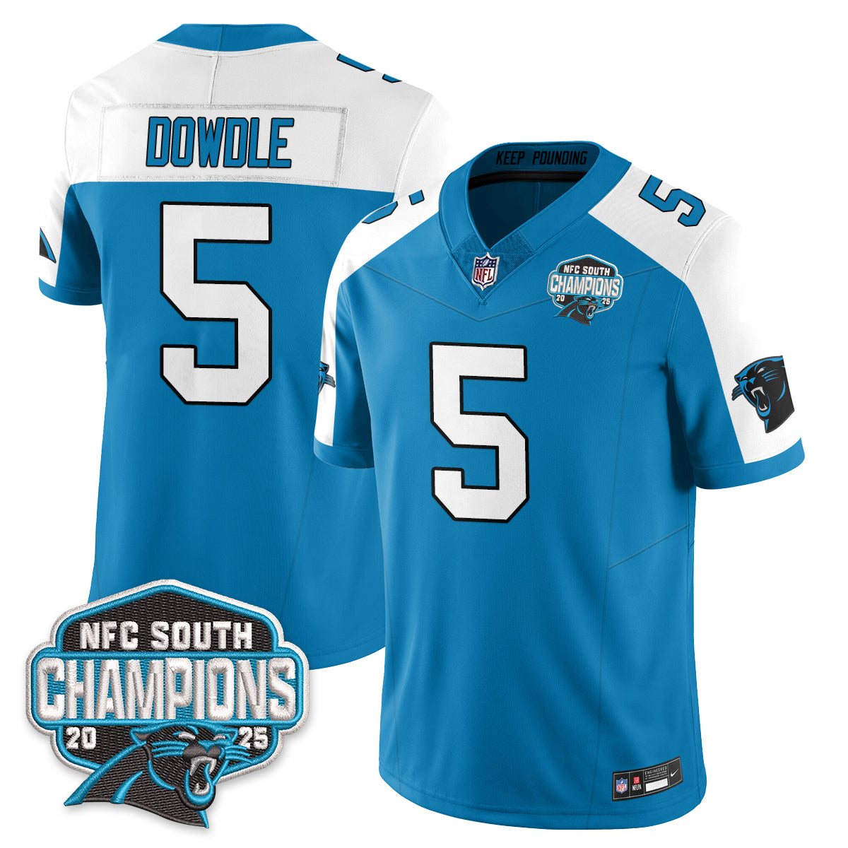 CAR NFC South Division Champions Vapor Limited Jersey - Stitched