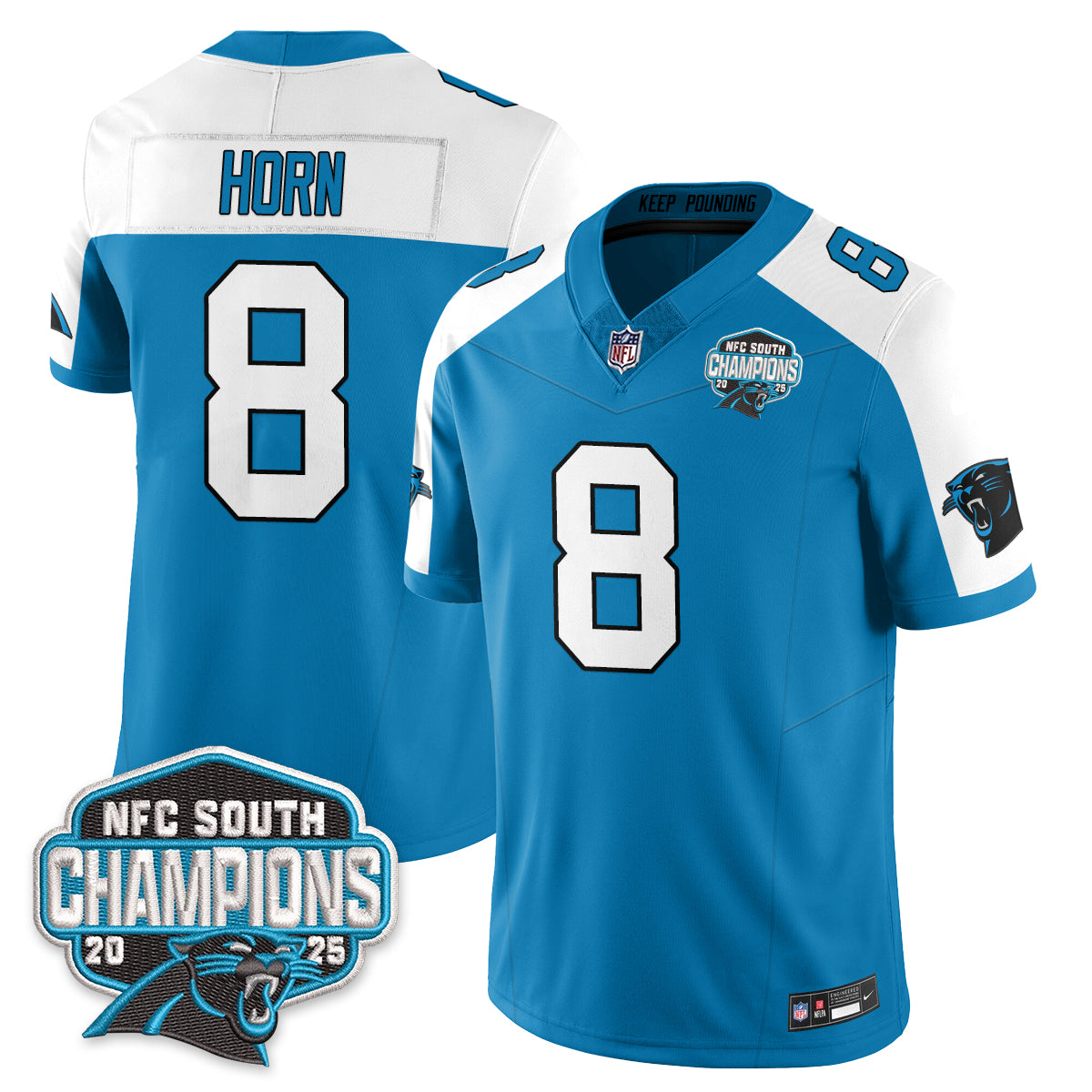 CAR NFC South Division Champions Vapor Limited Jersey n1 - Stitched