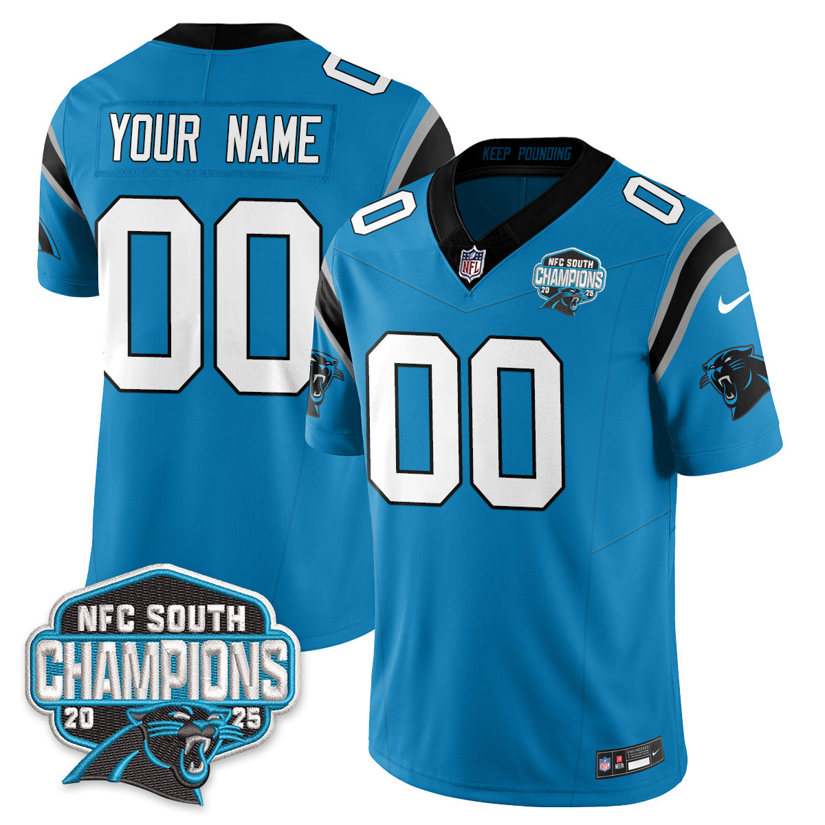 CAR NFC South Division Champions Vapor Limited Jersey n1 - Stitched