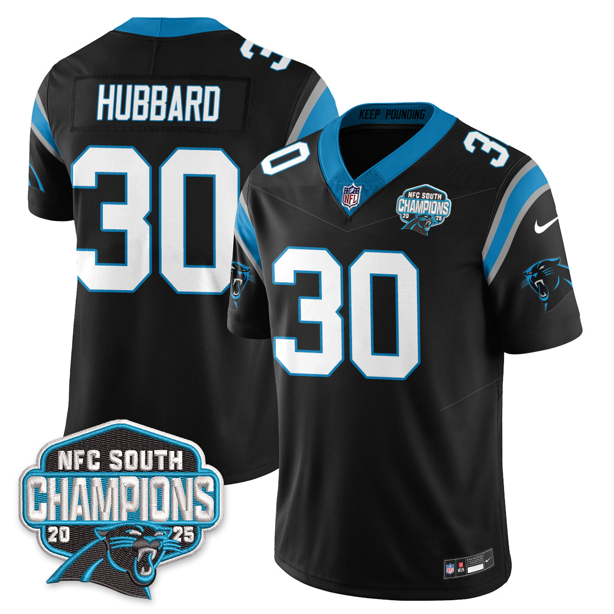 CAR NFC South Division Champions Vapor Limited Jersey n1 - Stitched